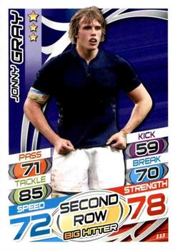 2015 Topps Rugby Attax #113 Jonny Gray Front